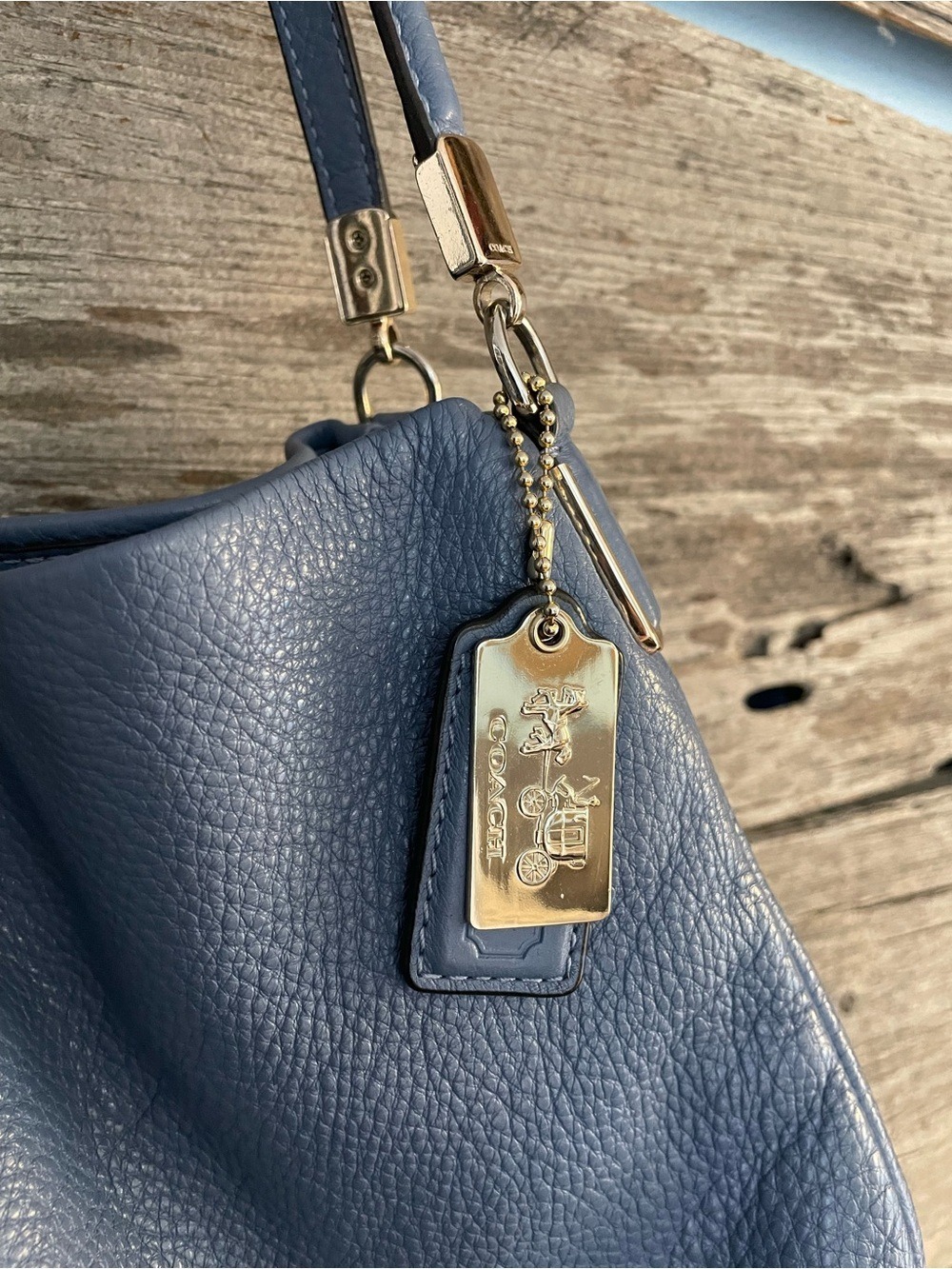 Coach Madison Phoebe Leather Shoulder Bag - Picture 6 of 11